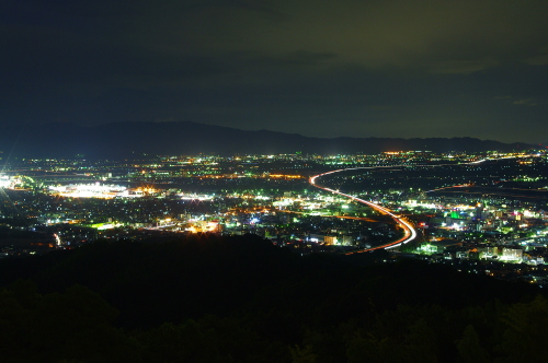 高良大社展望台からの夜景 久留米市